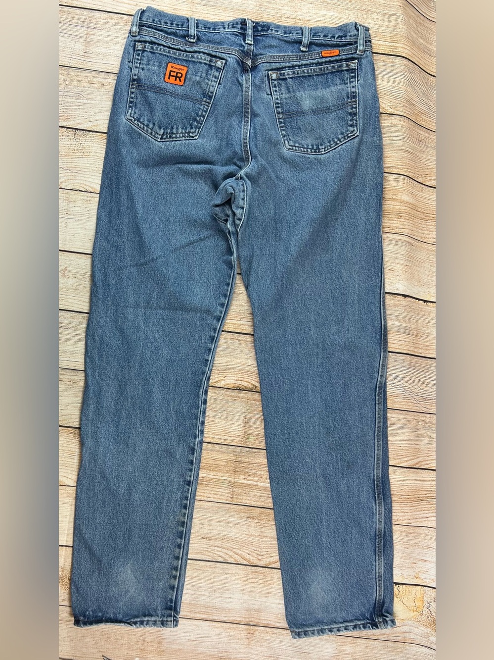 Mens Wrangler Riggs FR Workwear Fire Resistant Denim Blue Jeans Size 36x36